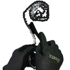 brush in use for manual chain saw