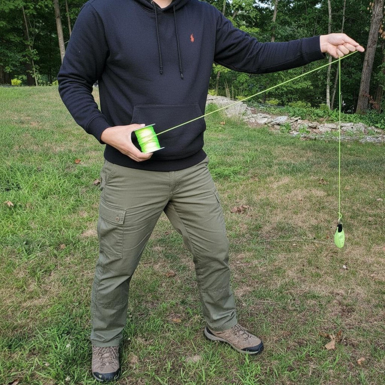 arborist throw cord green