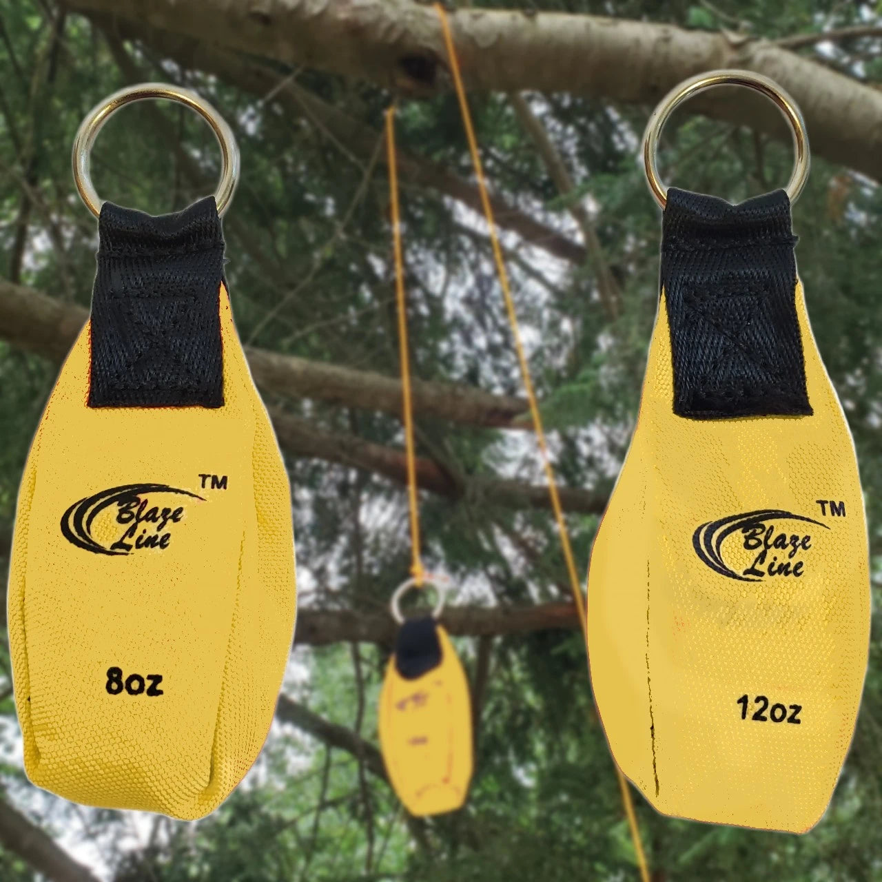 Arborist Throw Line Weight Pouch Bag 8 oz and 12 oz 2-Pack