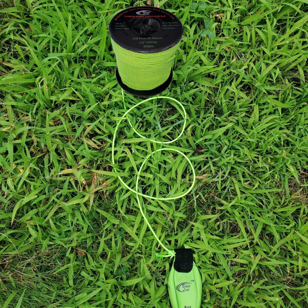 throw rope green 3mm